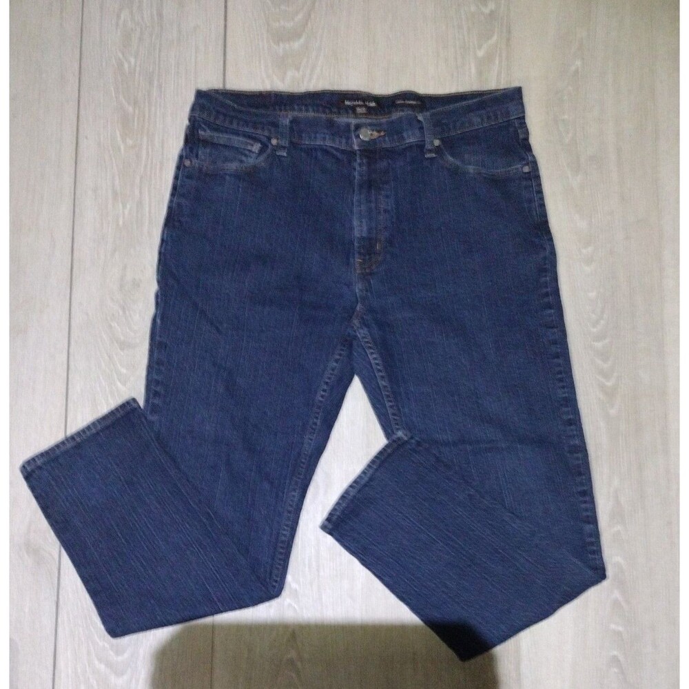 Michael Kors | Grant Classic Fit Mens Jeans | Size 36 x 30 | Dark Wash Blue
